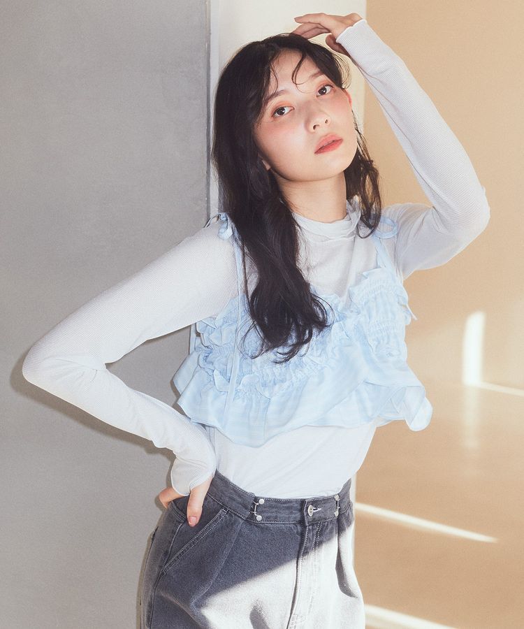 earth music&ecology「シアーラメハイネックプルオーバー」|Tシャツ・カットソー|