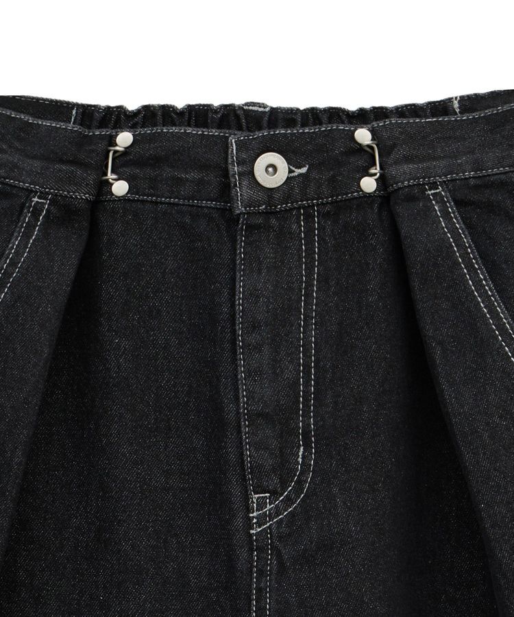 earth music&ecology「タックホックデニムパンツ」|デニム|