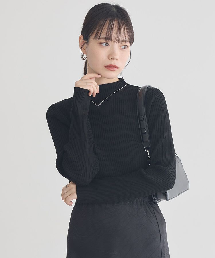 earth music&ecology「ハイネックリブニットプルオーバー」|ニット・セーター|