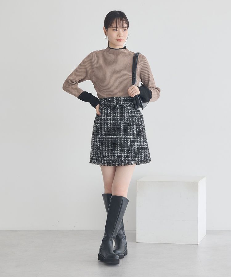 earth music&ecology「ハイネックリブニットプルオーバー」|ニット・セーター|