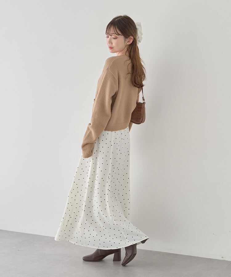 earth music&ecology「パウダーシャギークルーネックカーディガン」|カーディガン|