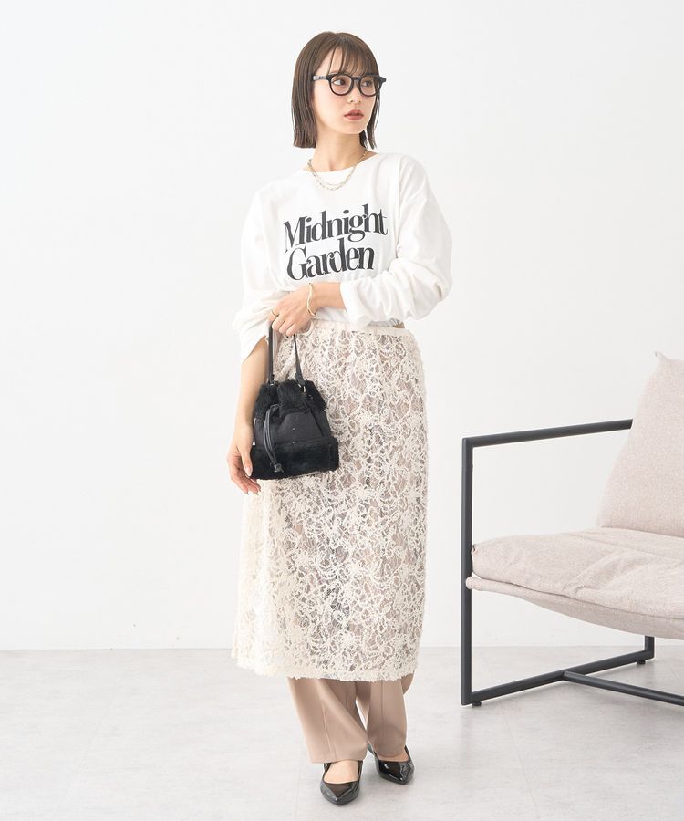 earth music&ecology「モールレースラップスカート」|スカート|