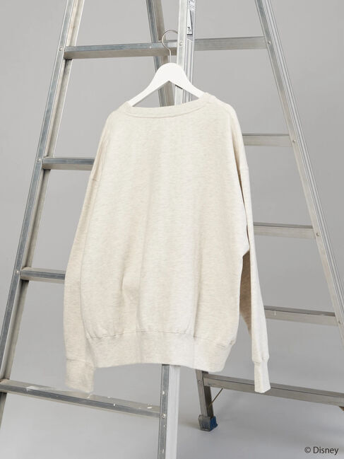  「カレッジロゴ風裏起毛プルオーバー/Mickey」|Tシャツ・カットソー|