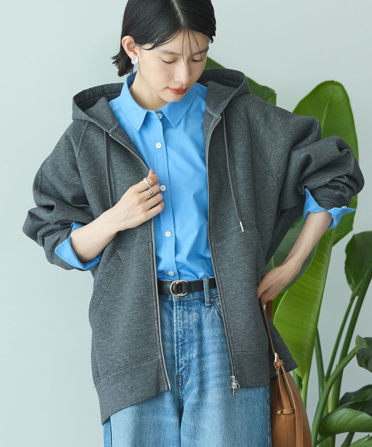 AMERICAN HOLIC「ダンボールポンチZIPパーカー」|スウェット・ジャージ|Dark Gray Mixture