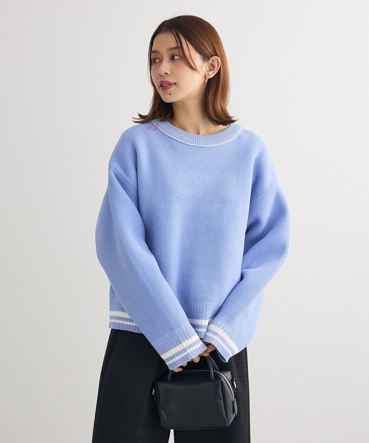 Green Parks「2WAYリバーシブルニットプルオーバー」|ニット・セーター|Blue