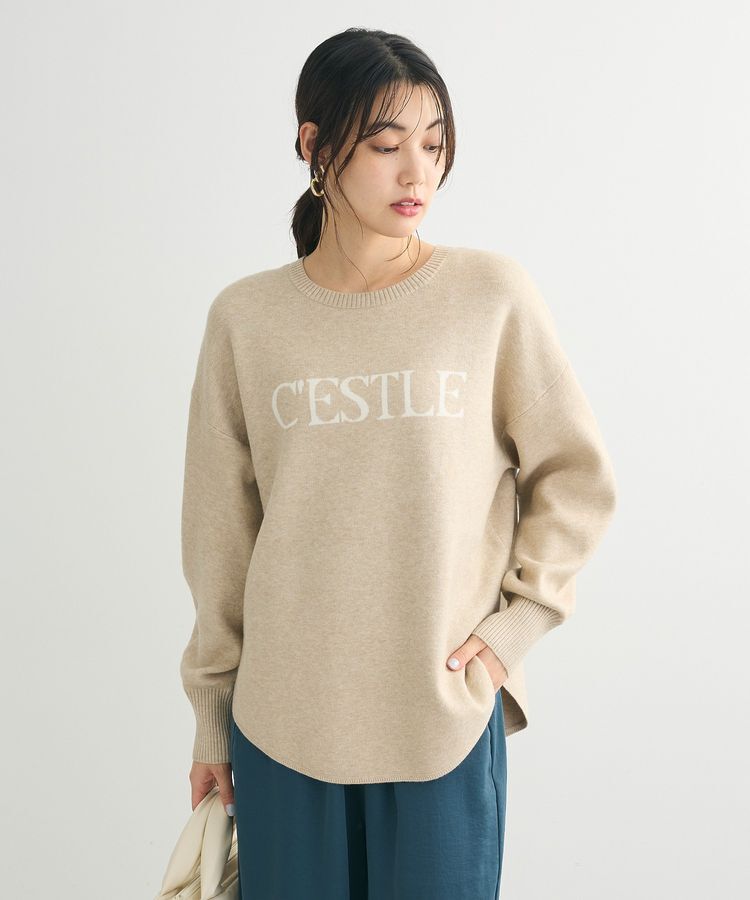 Green Parks「もちやわロゴニットプルオーバー」|ニット・セーター|