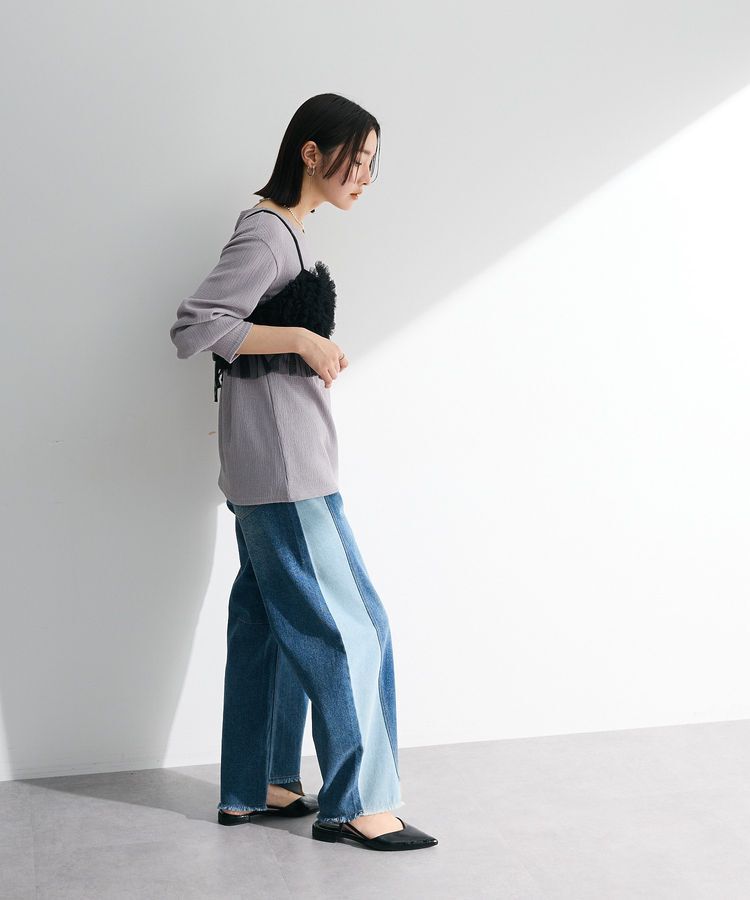 Green Parks「切り替えカーヴィーデニムパンツ」|デニム|