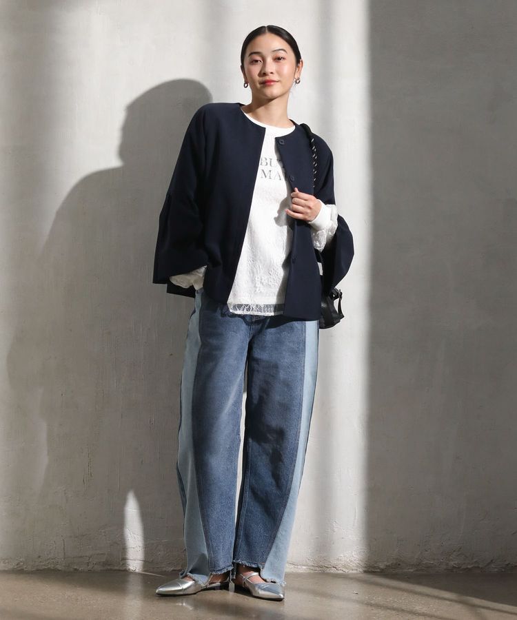 Green Parks「切り替えカーヴィーデニムパンツ」|デニム|