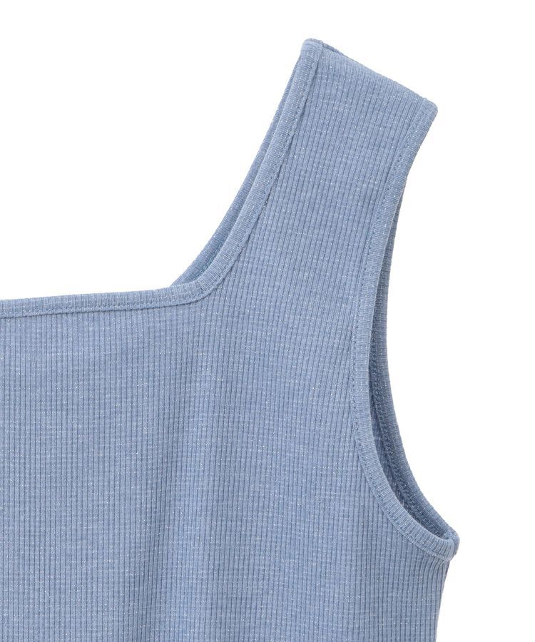 Green Parks「前後2Way ラメリブタンクトップ」|インナー|