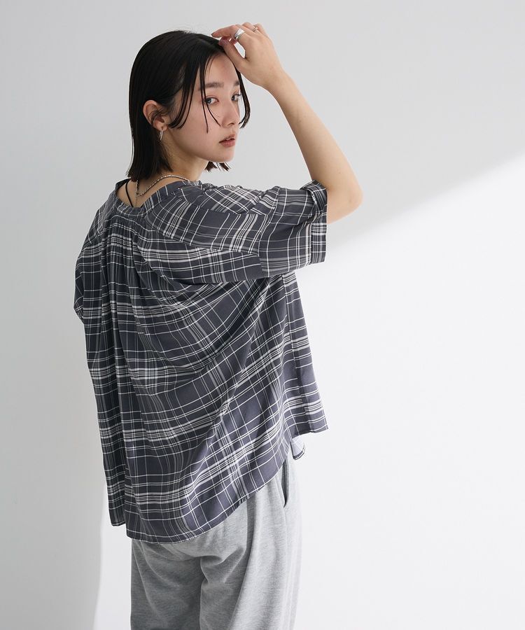 Green Parks「アソート柄さらっとレーヨンブラウス」|シャツ・ブラウス|