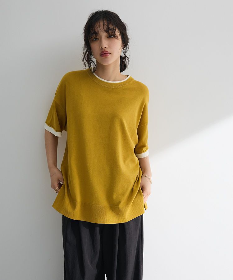 Green Parks「冷やっとすずやかレイヤーニットプルオーバー」|ニット・セーター|