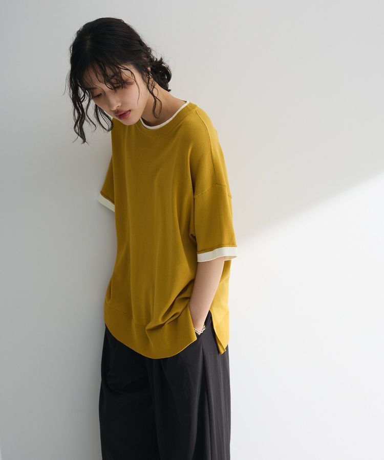 Green Parks「冷やっとすずやかレイヤーニットプルオーバー」|ニット・セーター|