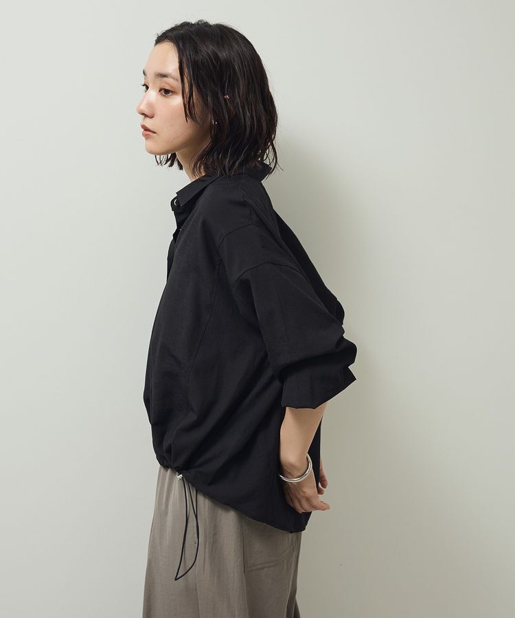 armonia「金ボタン裾ドロストシャツ」|シャツ・ブラウス|
