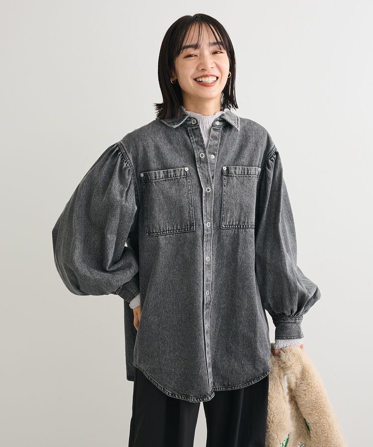 Green Parks「・Petit Fleur ジャガードハイネックロンTEE」|Tシャツ・カットソー|