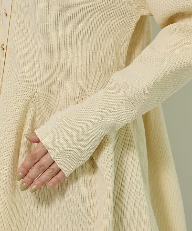 Green Parks「金釦ペプラムニットカーディガン」|カーディガン|