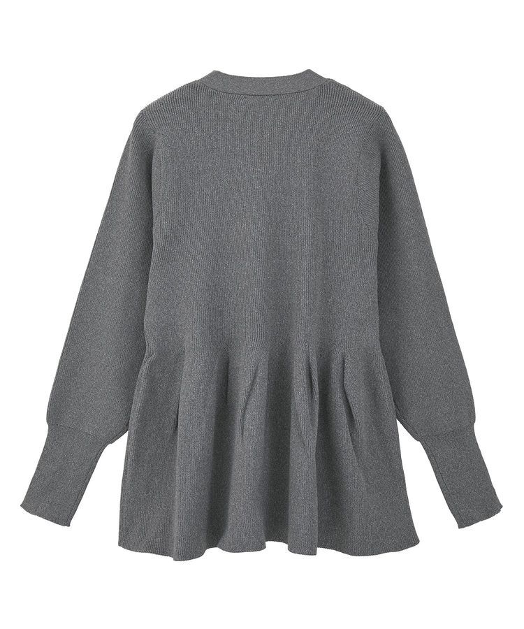 Green Parks「金釦ペプラムニットカーディガン」|カーディガン|