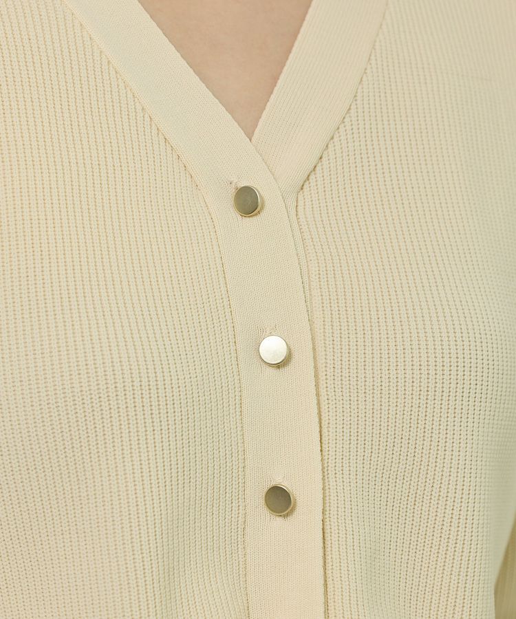 Green Parks「金釦ペプラムニットカーディガン」|カーディガン|