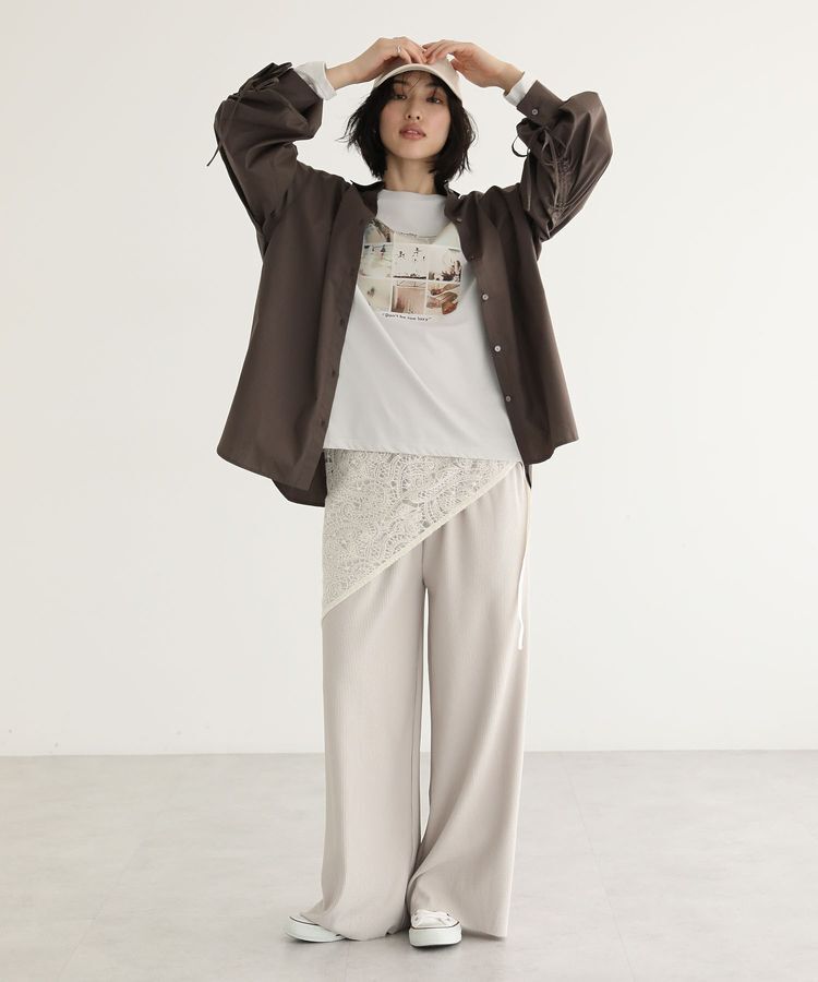 Green Parks「分割フォト長袖Tシャツ」|Tシャツ・カットソー|