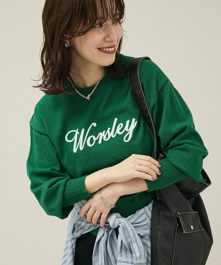 Green Parks「ブークレ-ロゴニットプルオーバー」|ニット・セーター|