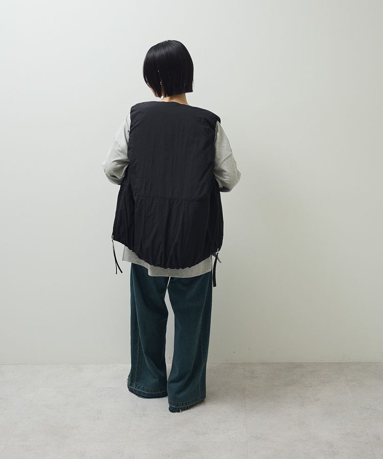 Green Parks「サイドZIP中綿コクーンベスト」|ベスト・ジレ|