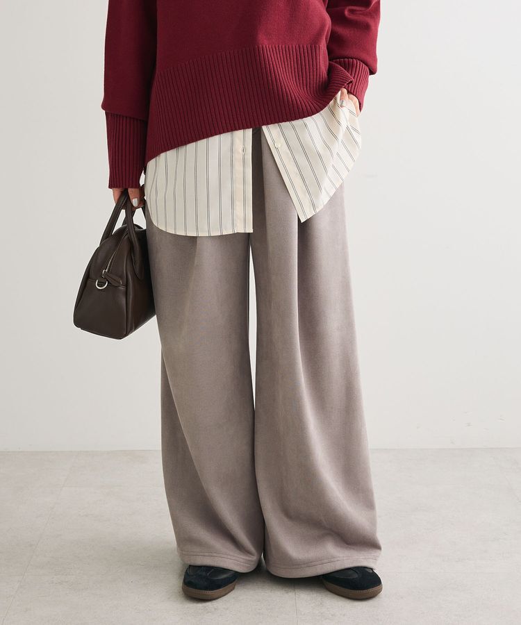 Green Parks「・SUGAR SPOON スエードポンチカーブパンツ」|その他|Gray