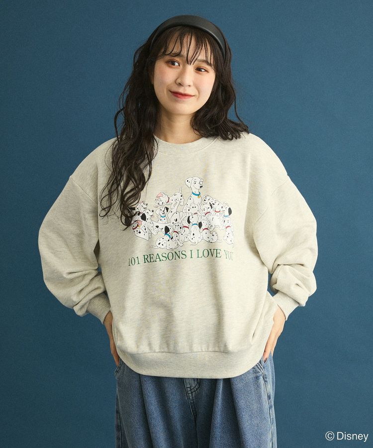 Green Parks「101匹わんちゃん/プリント裏毛スウェット」|スウェット・ジャージ|Oatmeal