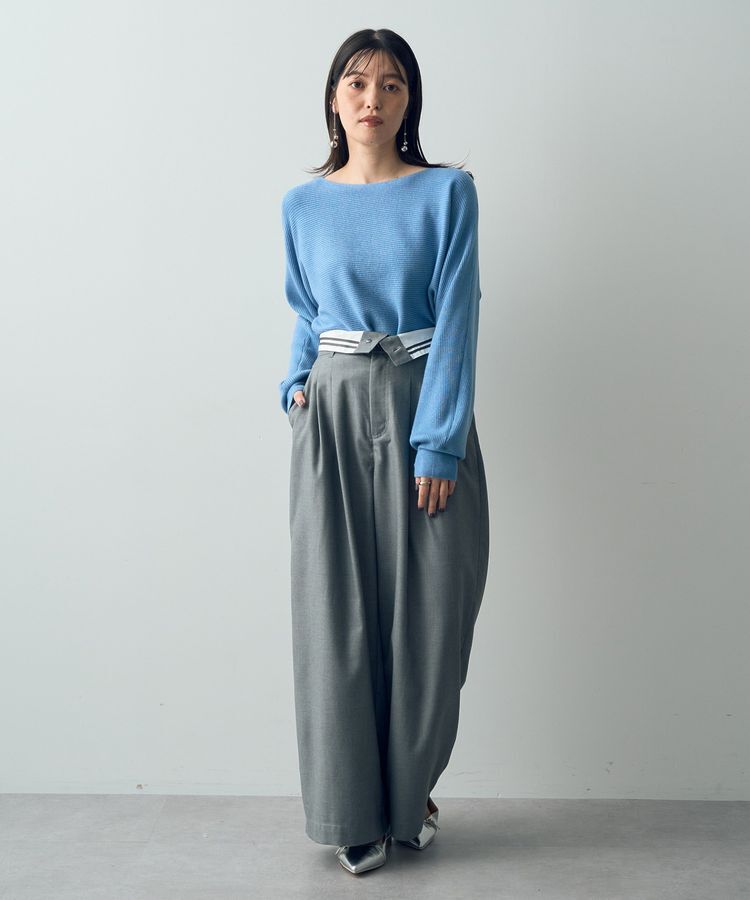 YECCA VECCA「ラメ混ドルマンニット」|ニット・セーター|