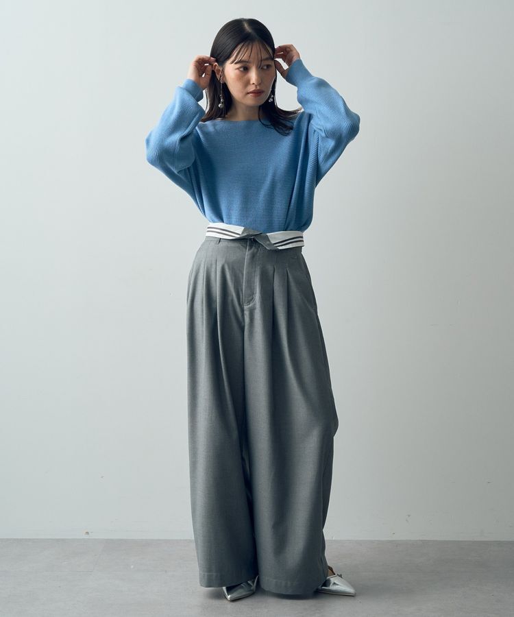 YECCA VECCA「ラメ混ドルマンニット」|ニット・セーター|