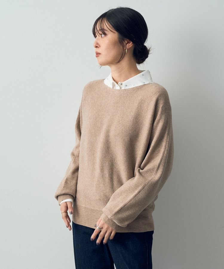 YECCA VECCA「ラメ混ドルマンニット」|ニット・セーター|