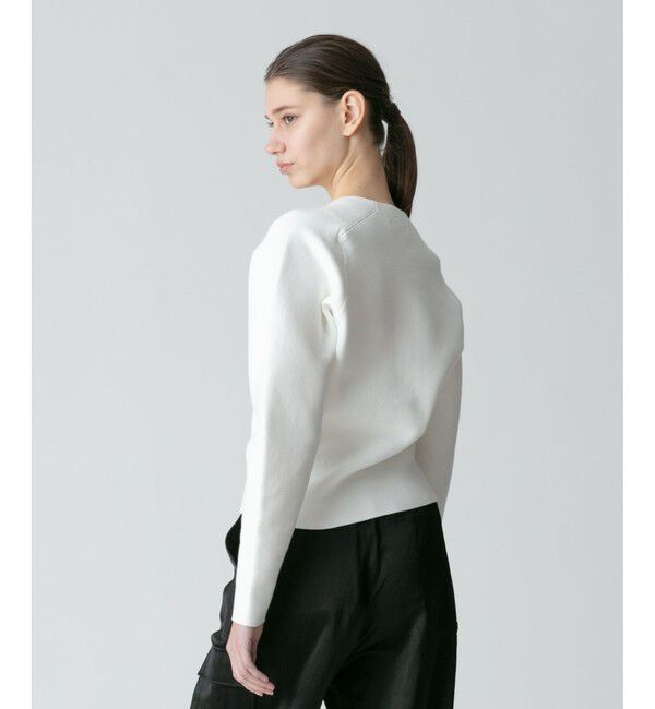 allureville「コットンスムースフォルムプルオーバー」|ニット・セーター|