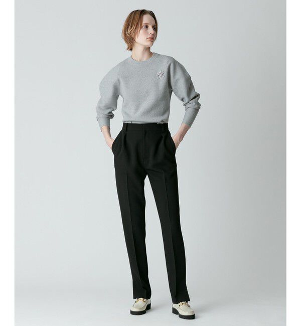 allureville「コットンスムースフォルムプルオーバー」|ニット・セーター|