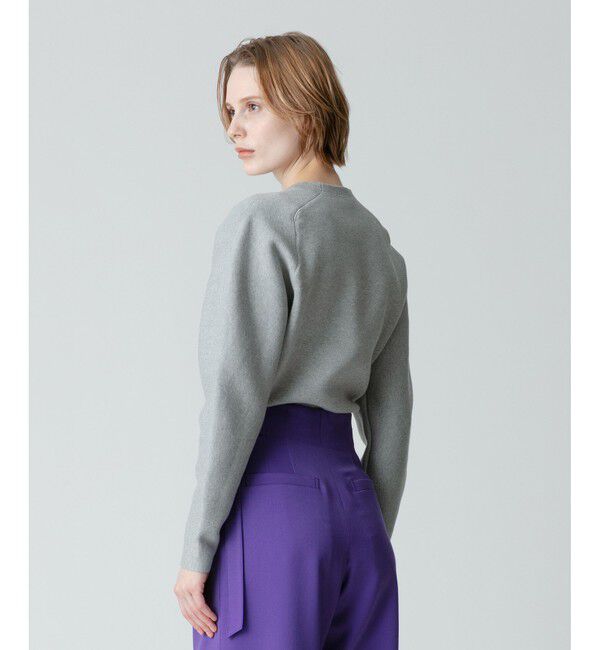 allureville「コットンスムースフォルムプルオーバー」|ニット・セーター|