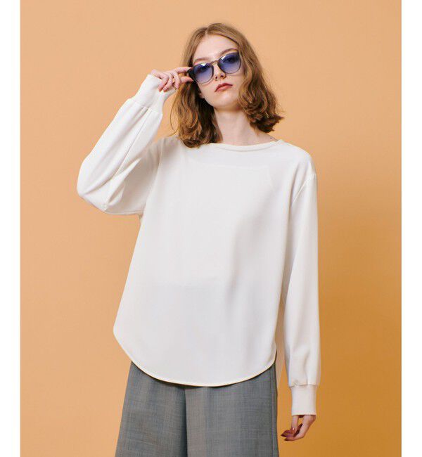 allureville「リブカフスプルオーバーブラウス」|シャツ・ブラウス|オフホワイト