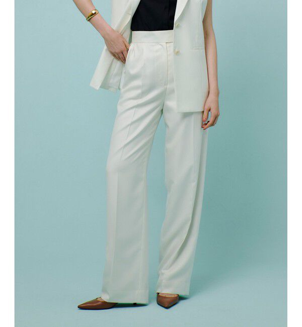 allureville「エアリービエラタックパンツ」|チノ|