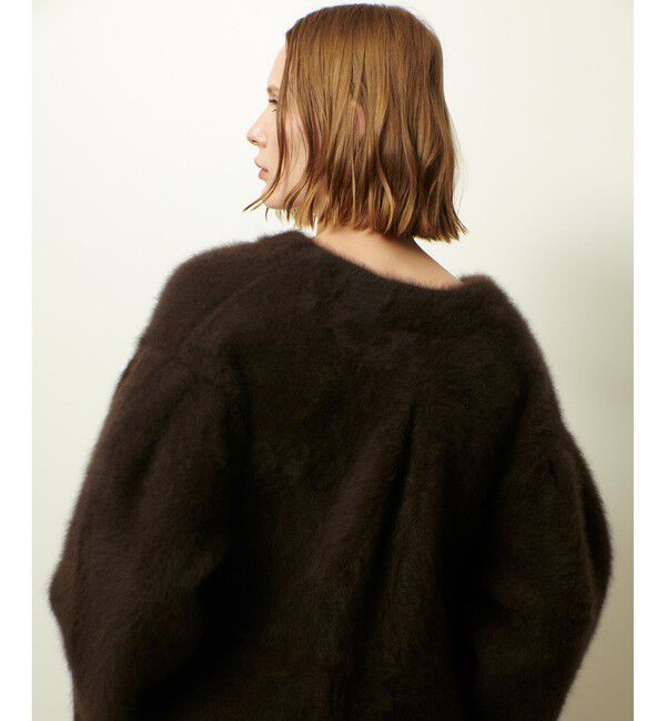 allureville「シアリングニットコーディガン」|ダッフルコート|