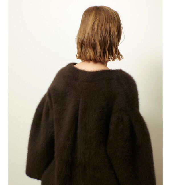 allureville「シアリングニットコーディガン」|ダッフルコート|