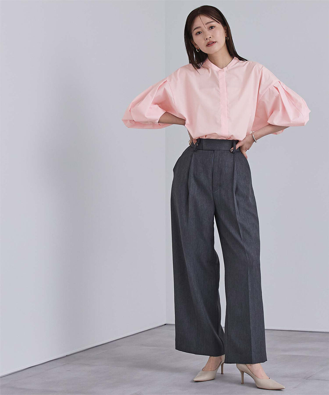 ur's「ボリューム袖ブラウス」|シャツ・ブラウス|