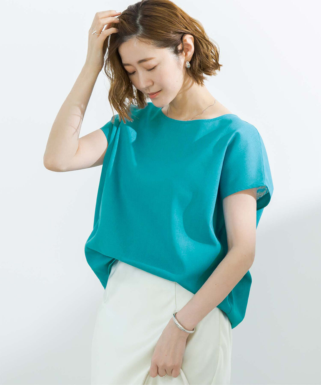 ur's「リネンブレンドコクーンシルエットトップス」|シャツ・ブラウス|