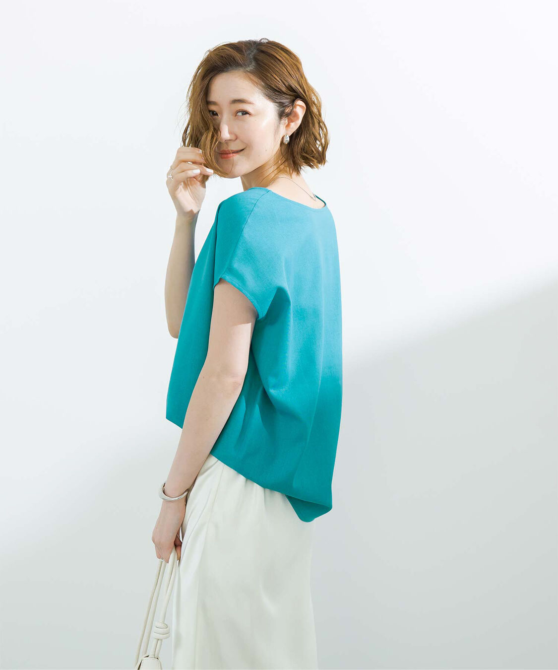 ur's「リネンブレンドコクーンシルエットトップス」|シャツ・ブラウス|