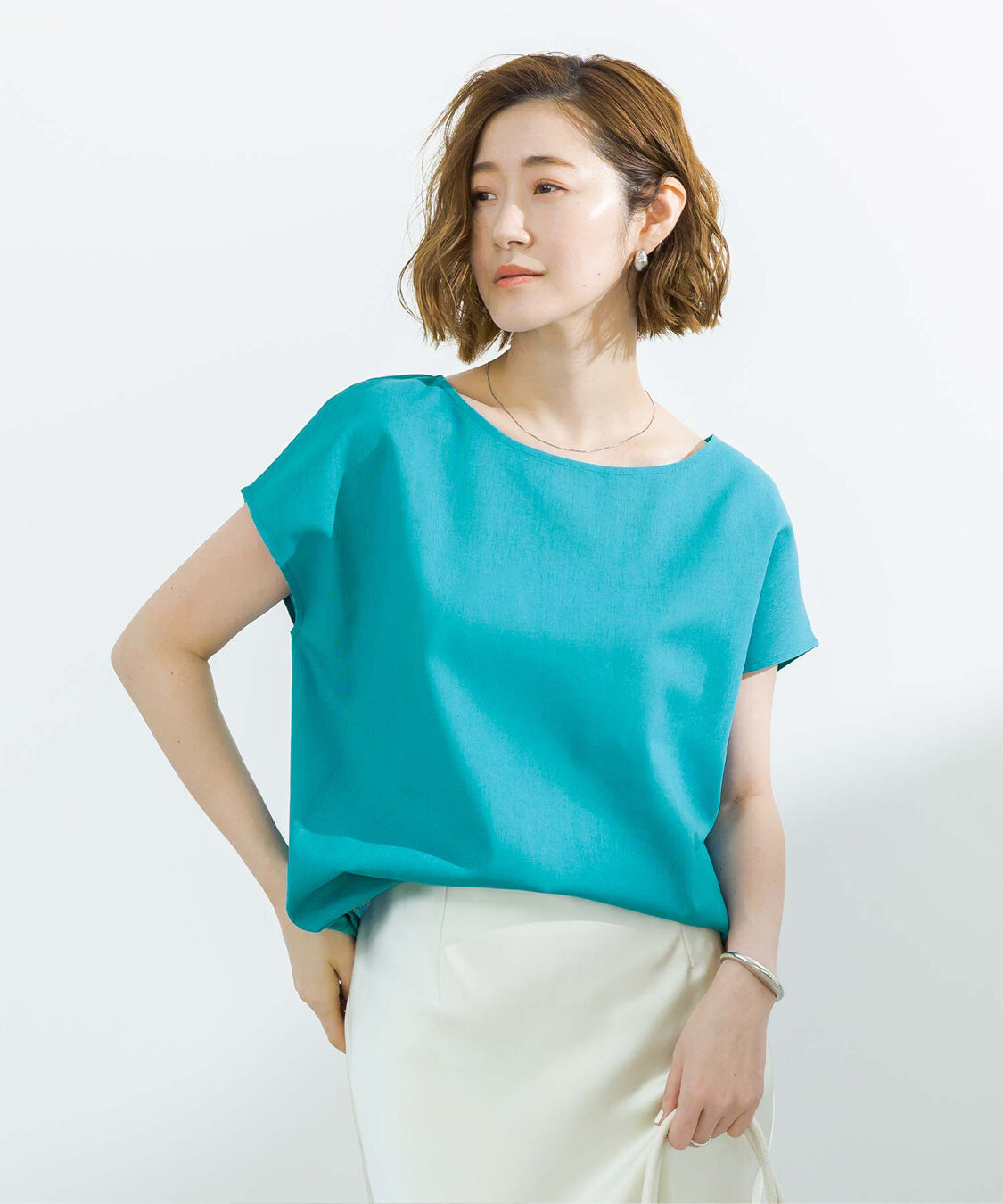 ur's「リネンブレンドコクーンシルエットトップス」|シャツ・ブラウス|