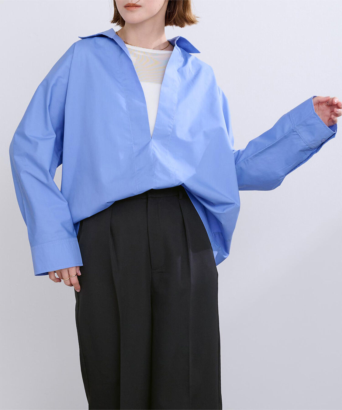 ur's「ワンタックカラーワイドパンツ」|スラックス|