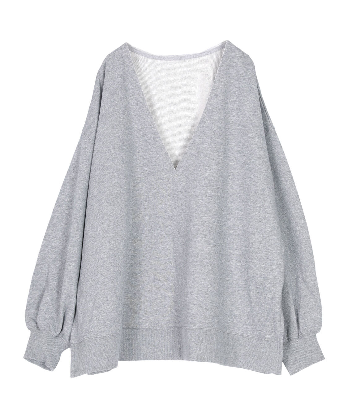 titivate「深Vネックサイドスリットスウェットプルオーバー」|スウェット・ジャージ|