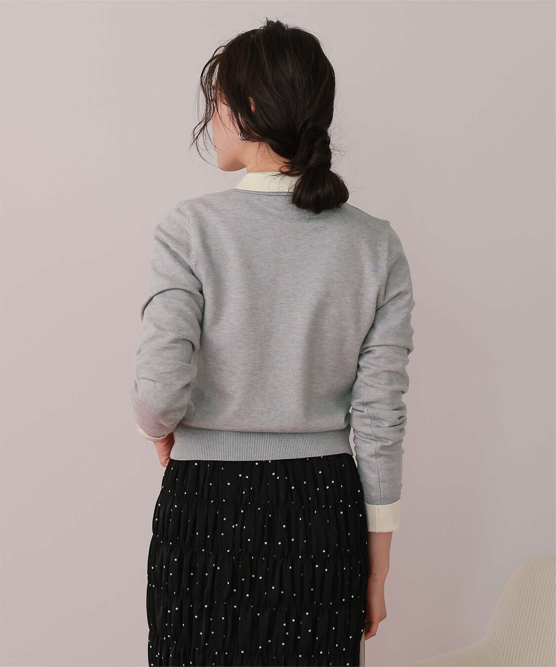 titivate「ポロ襟ニットカーディガン/トップス」|ニット・セーター|