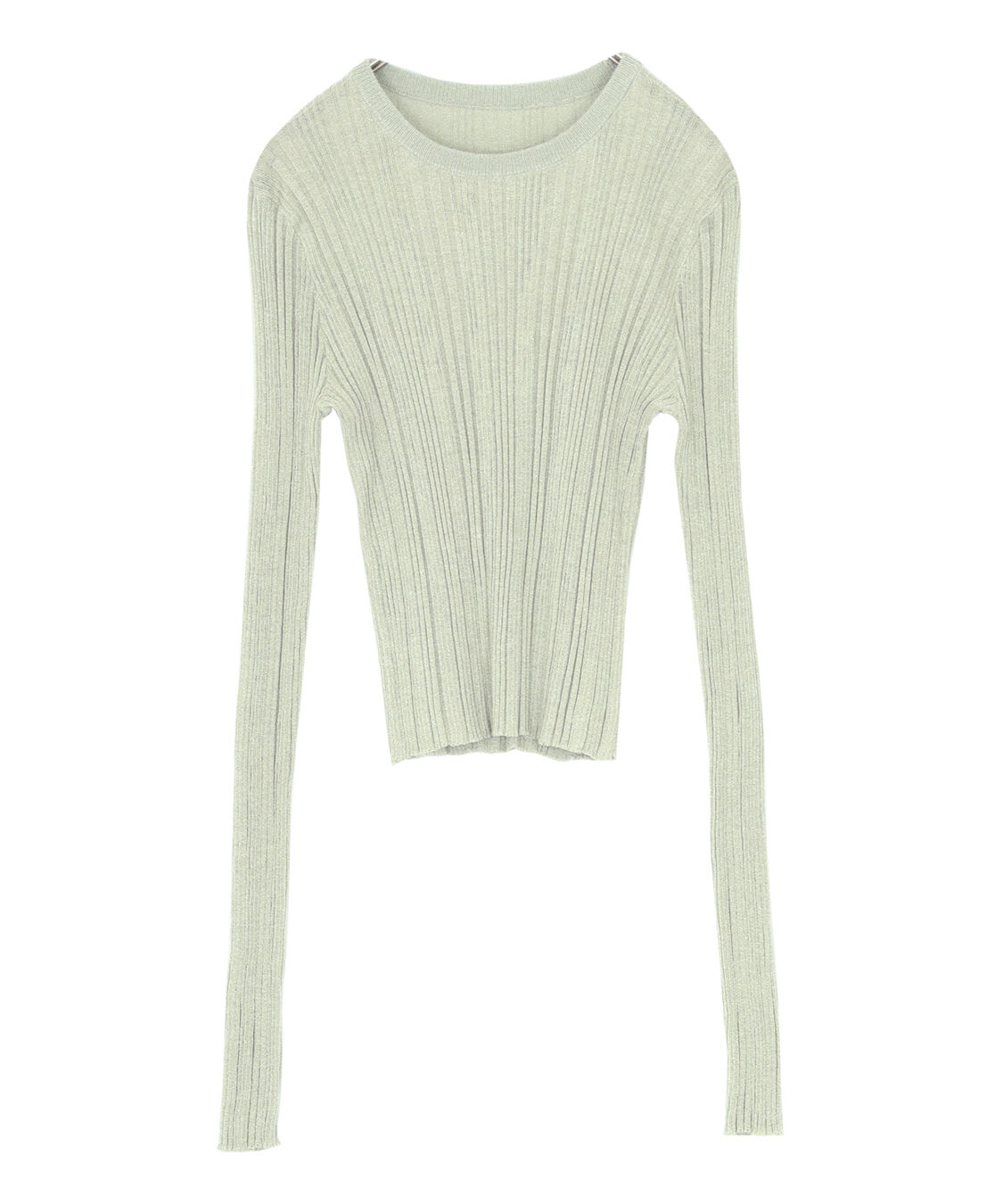 titivate「クルーネックランダムリブシアーニット」|ニット・セーター|