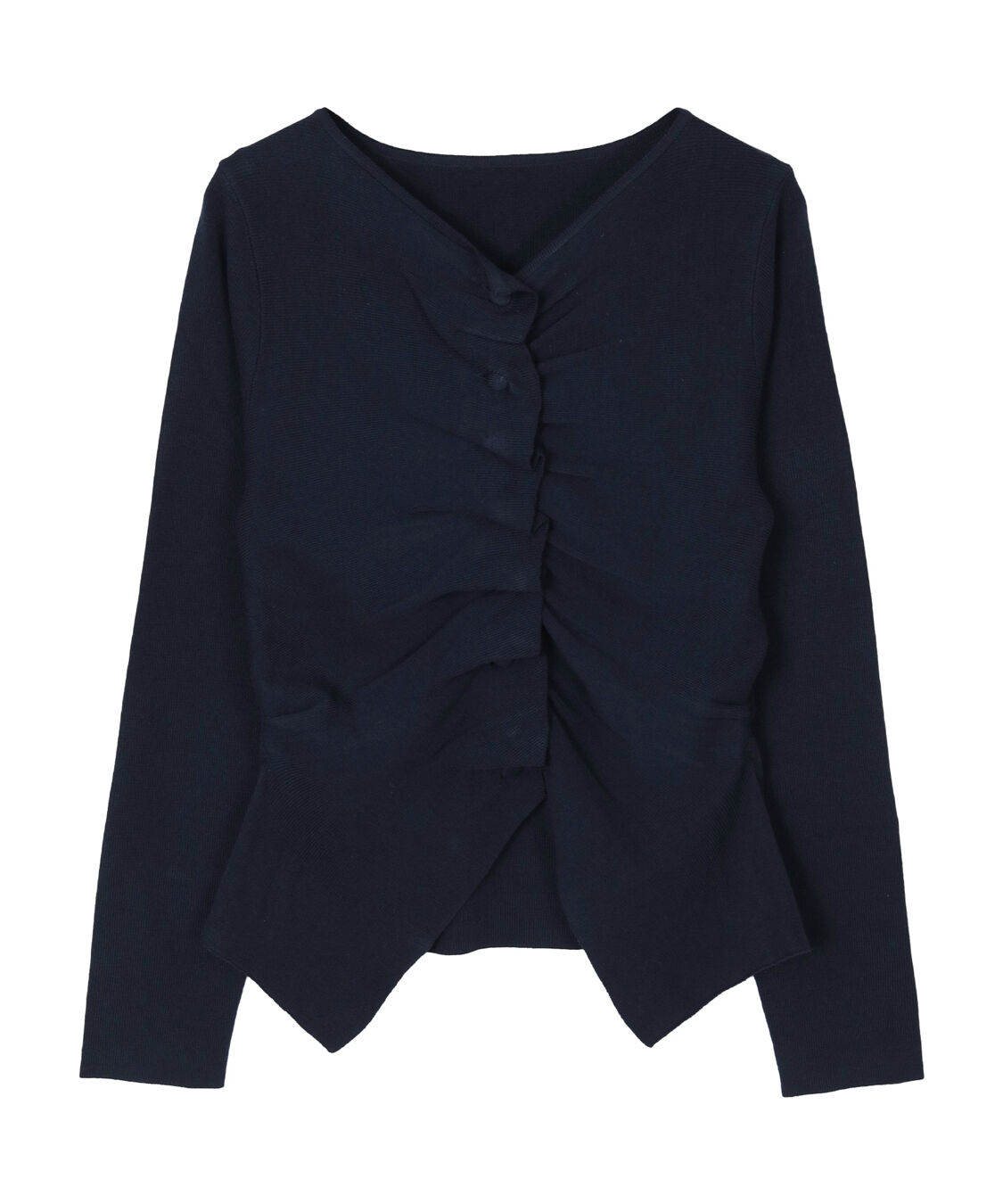 miette「フロントギャザーボタンニット」|ニット・セーター|