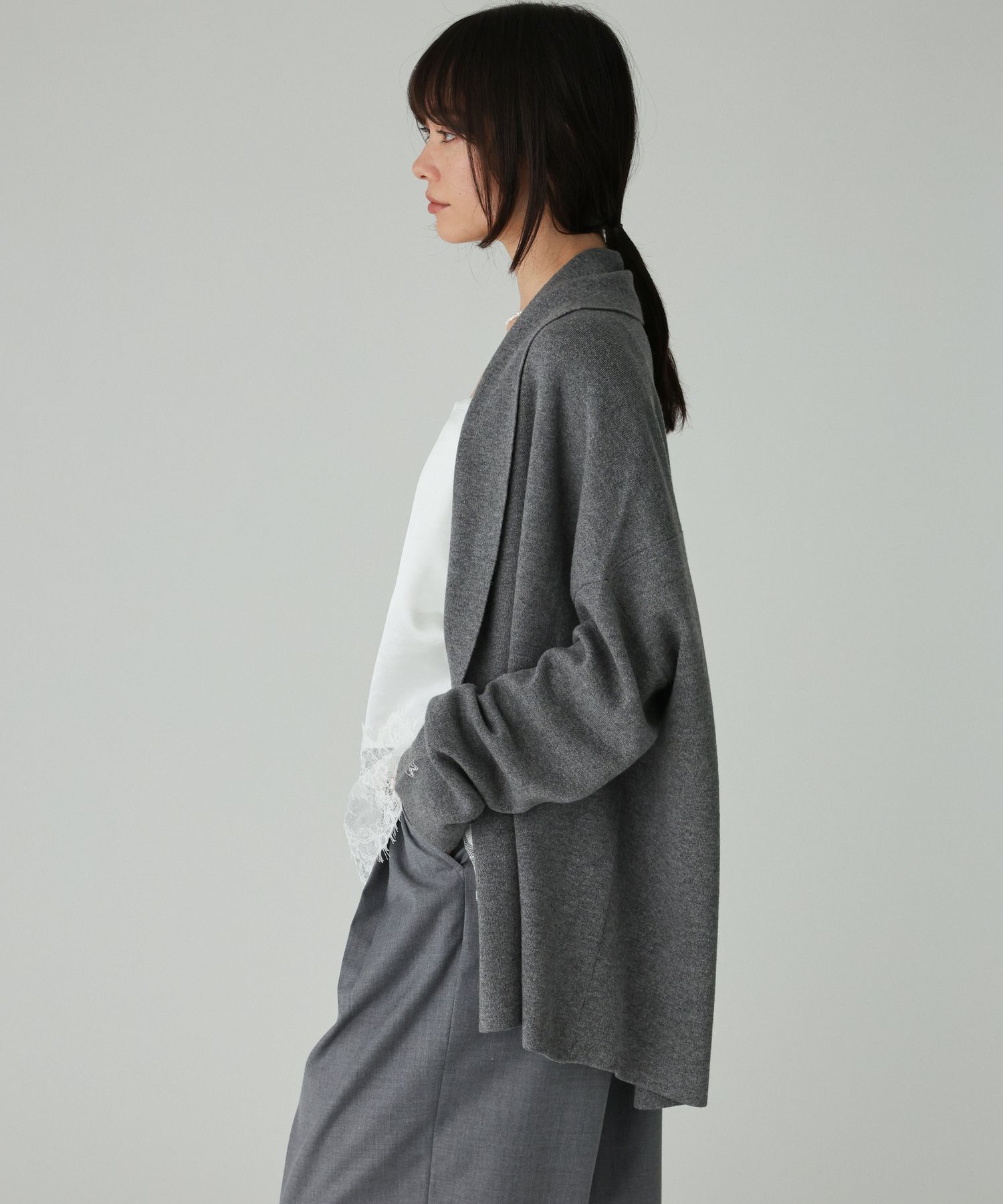 BABYLONE「ショートドレープガウン」|ニット・セーター|