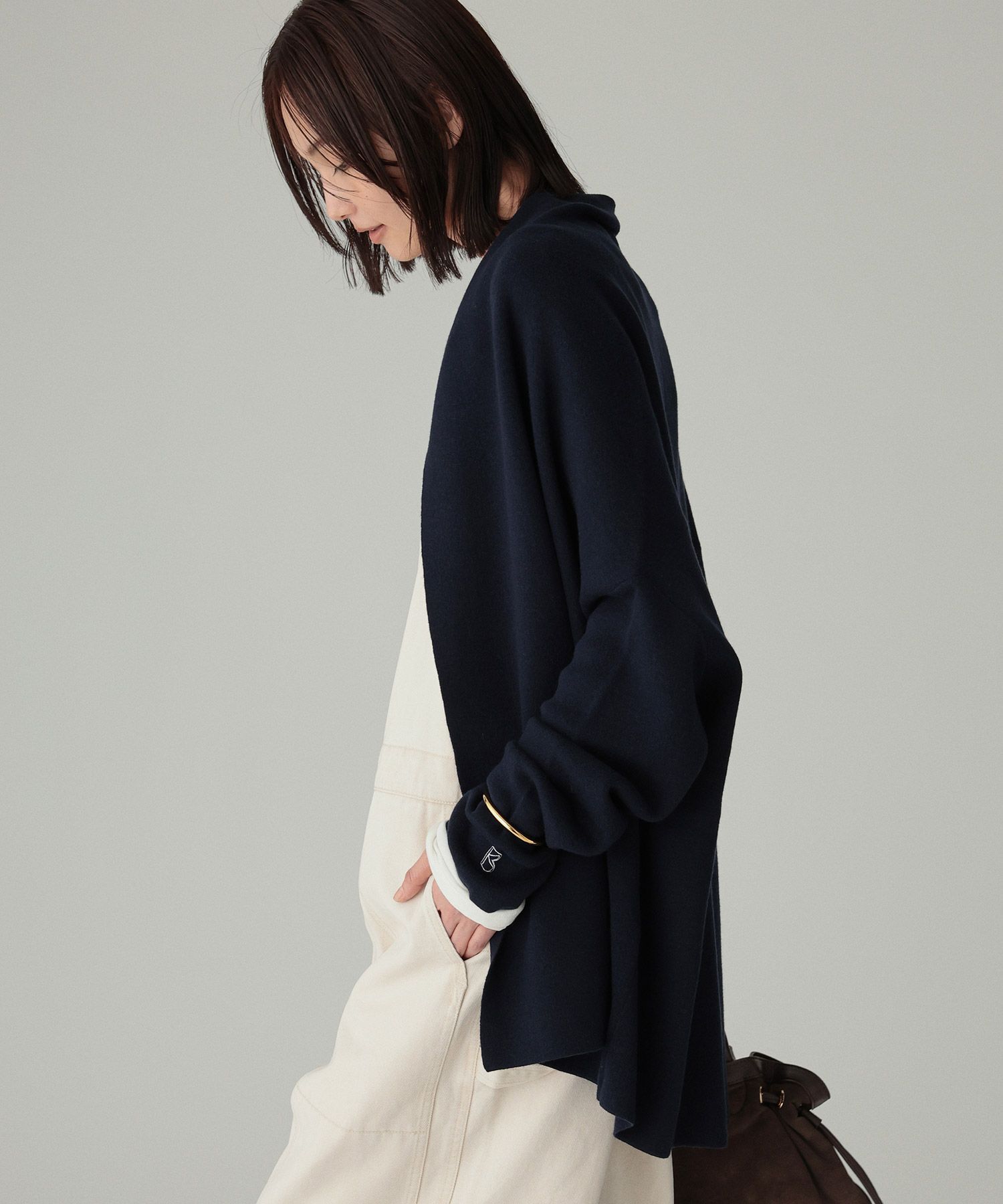 BABYLONE「ショートドレープガウン」|ニット・セーター|