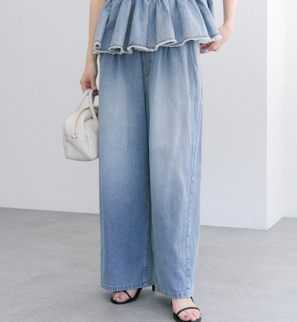  「【25th】綿麻デニムイージーパンツ」|その他|
