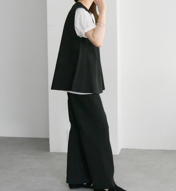  「スポンディッシュVネックニットベスト」|ニット・セーター|