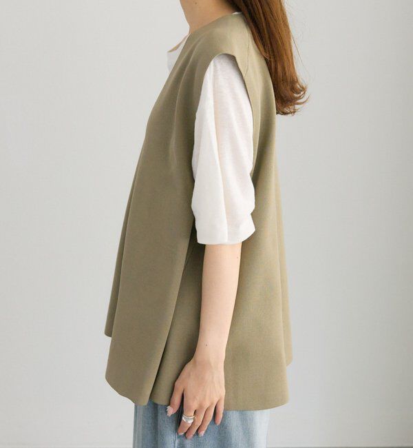  「スポンディッシュVネックニットベスト」|ニット・セーター|